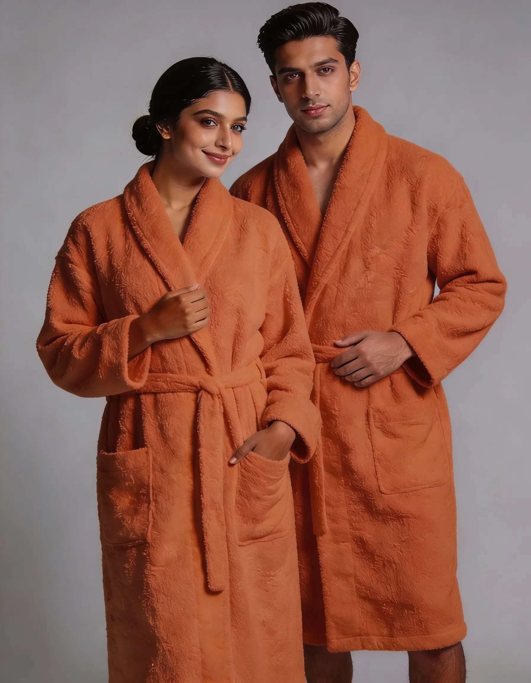 Orange Bathrobe